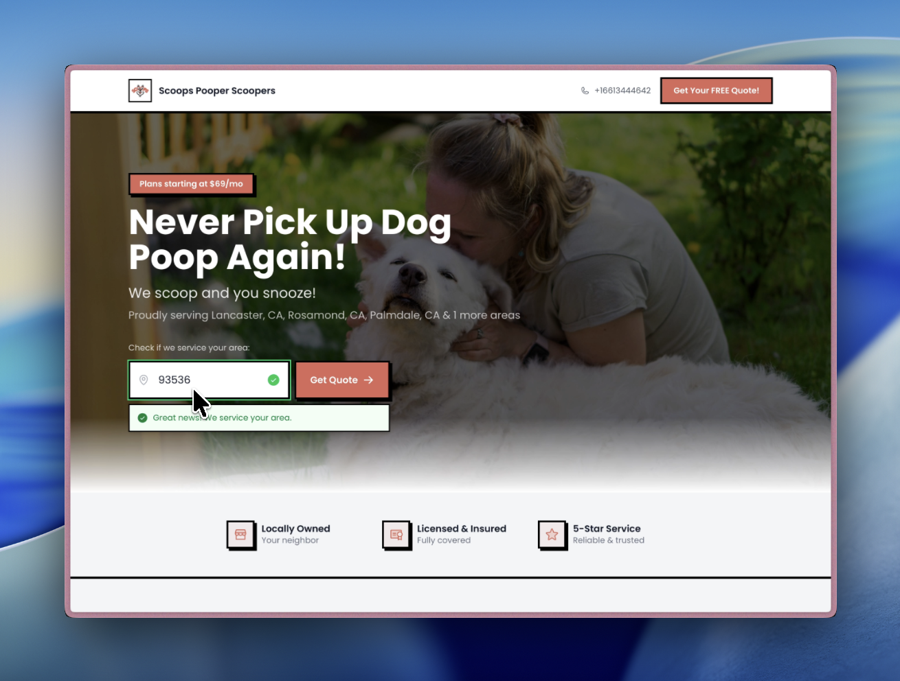 Quote tool zip code verification step